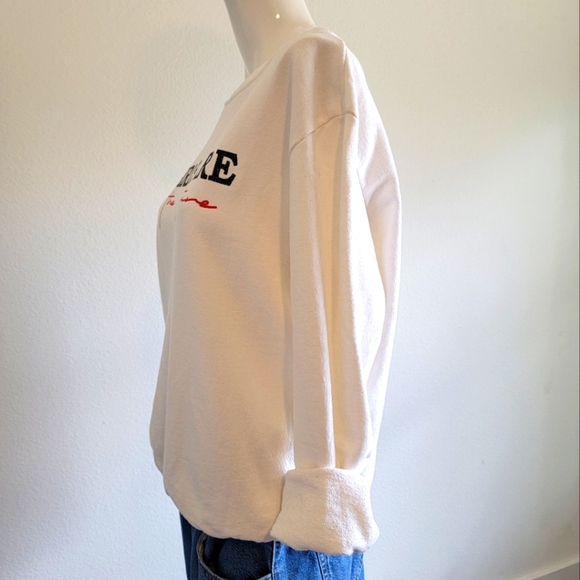 Winter White Red Girls Are The Future Cotton Sweatshirt Sz XL - Picture 8 of 9